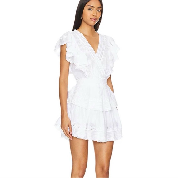 LoveShackFancy White Gwen Dress SIZE M - Picture 3 of 7